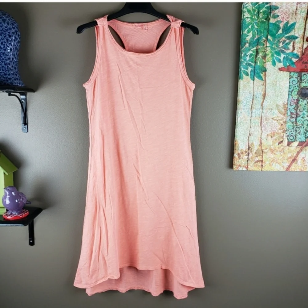 Fresh Produce peachy orange high low tank dress size medium